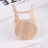 1Pcs Dollhouse Log Round Stool Mini Ornament