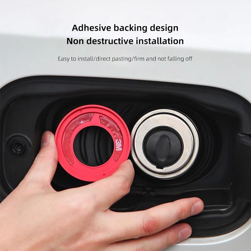 Volvo Fuel Tank Cap Fuel Warning Metal Stickers Accessories For Volvo XC90 V90 V60 XC60 V40 S80 S60 S90 C40 XC40 V70 XC70 C30