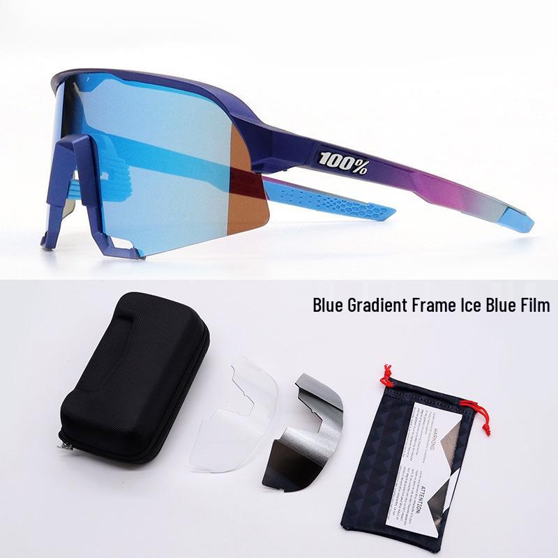 

Велосипедні окуляри S3: Сонцезахисні окуляри для шосейного велосипеда UV400 Anti-UV з 3 змінними лінзами.