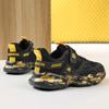 28-40 Children's Plus Size Fashionable Thick Sole Fly Woven Camouflage Running Shoes Sports and Casual Shoes