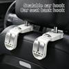 Retractable Car Seat Back Hooks, Small Hooks For Front And Rear Seats, Storage