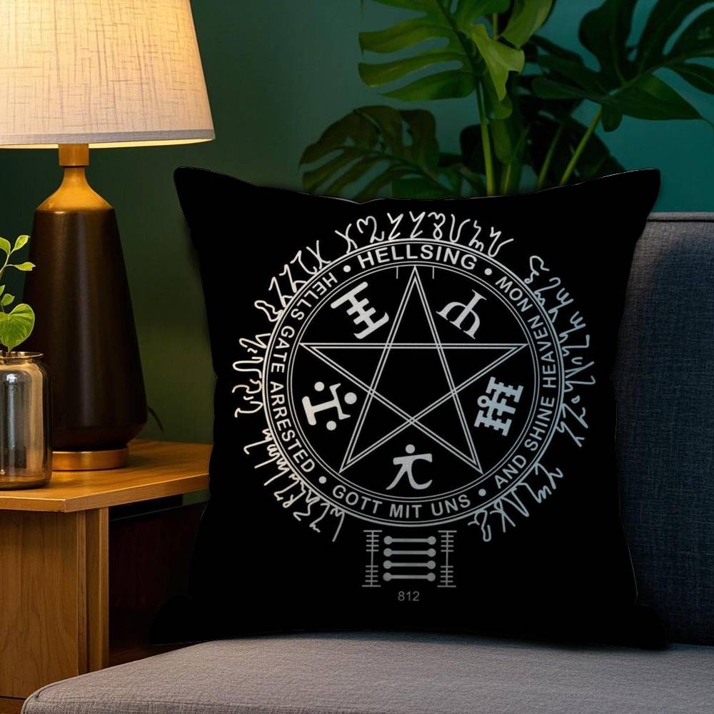 Anime C-Castlevania Game Pillow Case Sofa Living Room Bedroom Double-sided Printing Square Cushion Nap Time Pillow Case