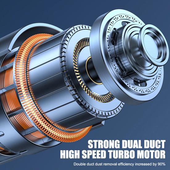 Powerful Hand-held Cordless Vacuum Cleaner 5500pa Strong Suction Low Noise Rechargeable Portable Vacuum Cleaner