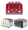 Euro Spec Stainless Steel 4-Slice Toaster Oven with 6 Settings for Home Breakfast.