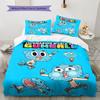 Biancheria da letto con motivo Gumball Decorazione per la casa Regalo di compleanno ( 1 copripiumino + 2 federe, senza imbottitura),merchandising per fan.