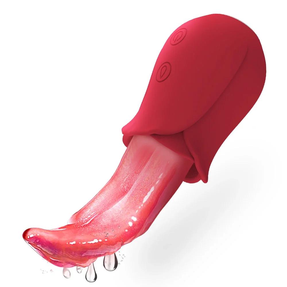 Tongue Licking Vibrator for Women Remote Control Panties Clitoris Stimulator G Spot Nipple Massager Adult Goods Female Sex Toys