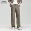 Peacebird Men's Corduroy Straight-Leg Casual Trousers