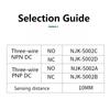 M12 Hall switch sensor NJK-5002C/5002A/D/B three-wire NPN normally open distribution magnet 5V24V