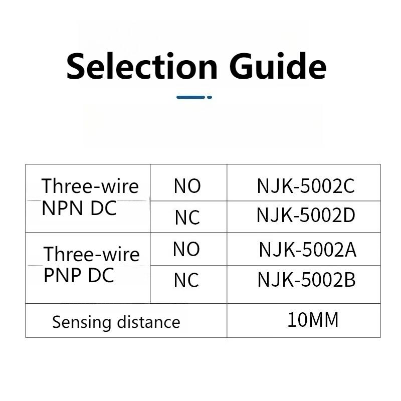 M12 Hall switch sensor NJK-5002C/5002A/D/B three-wire NPN normally open distribution magnet 5V24V