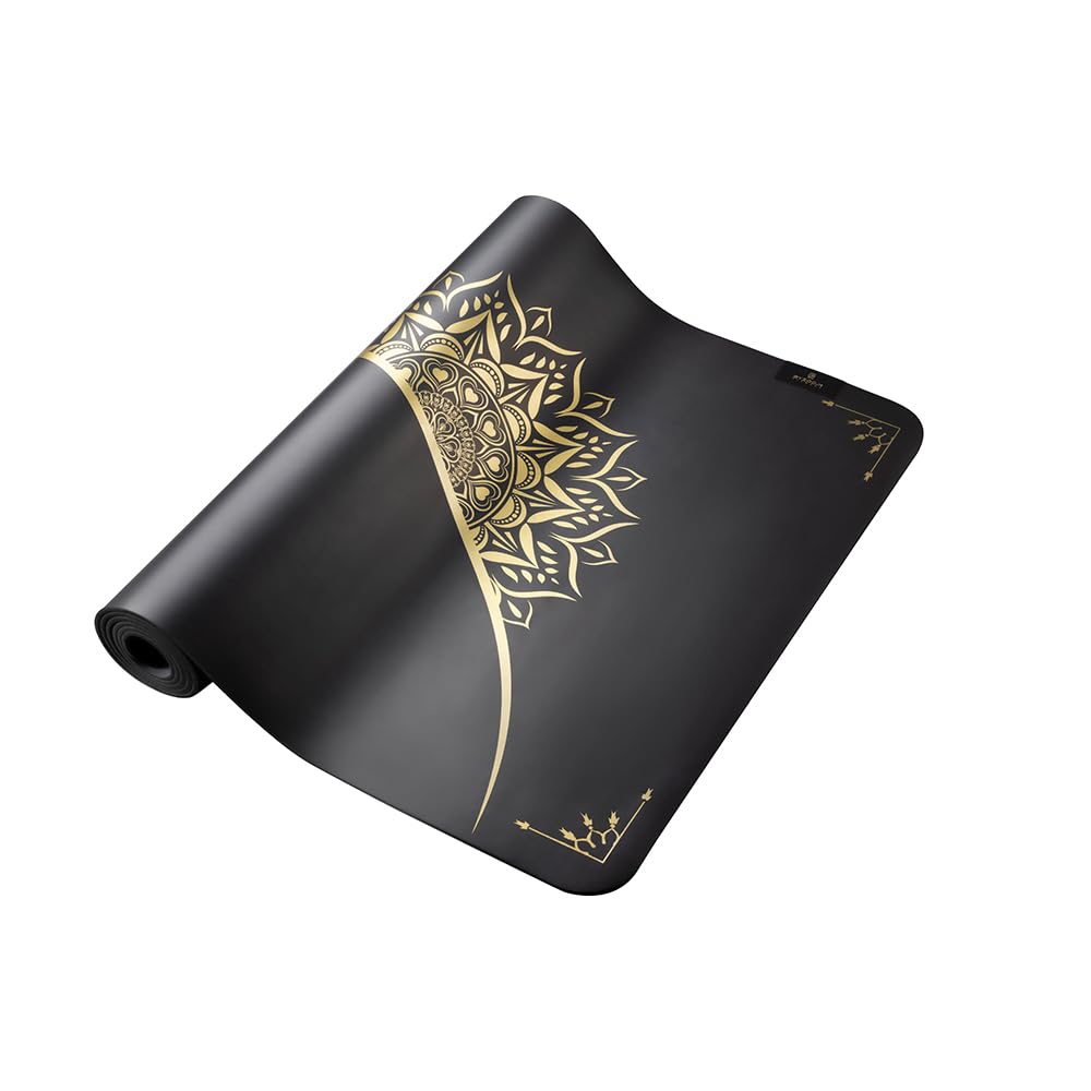 

Yoga Mat PUNR 5mm Black PU Natural Rubber Authentic byzoom byzoom [BYZOOM FITNESS] чёрный