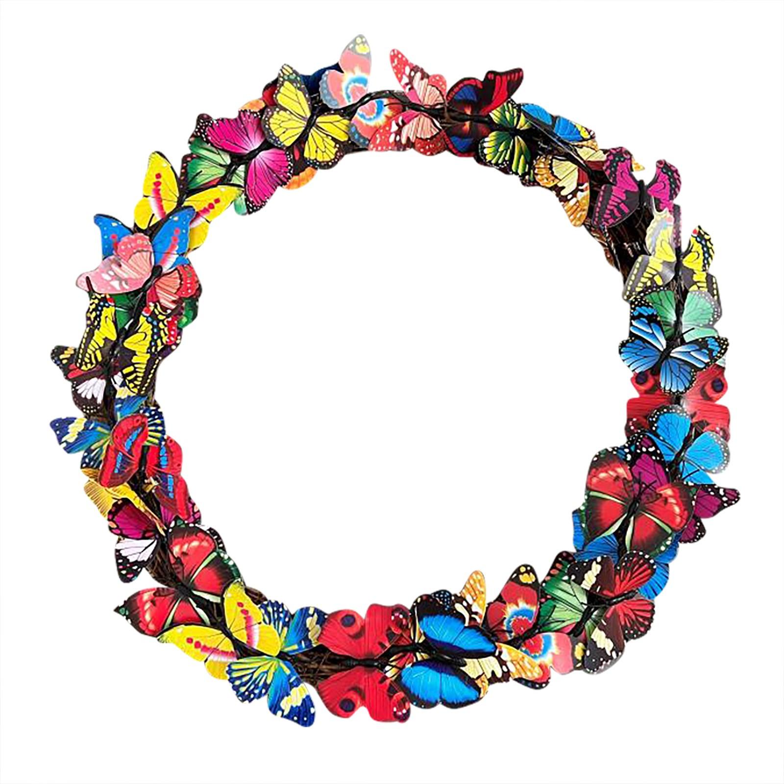 Beautiful Butterflies For Spring Door Decor Garden Decorative Butterflies Wreath A