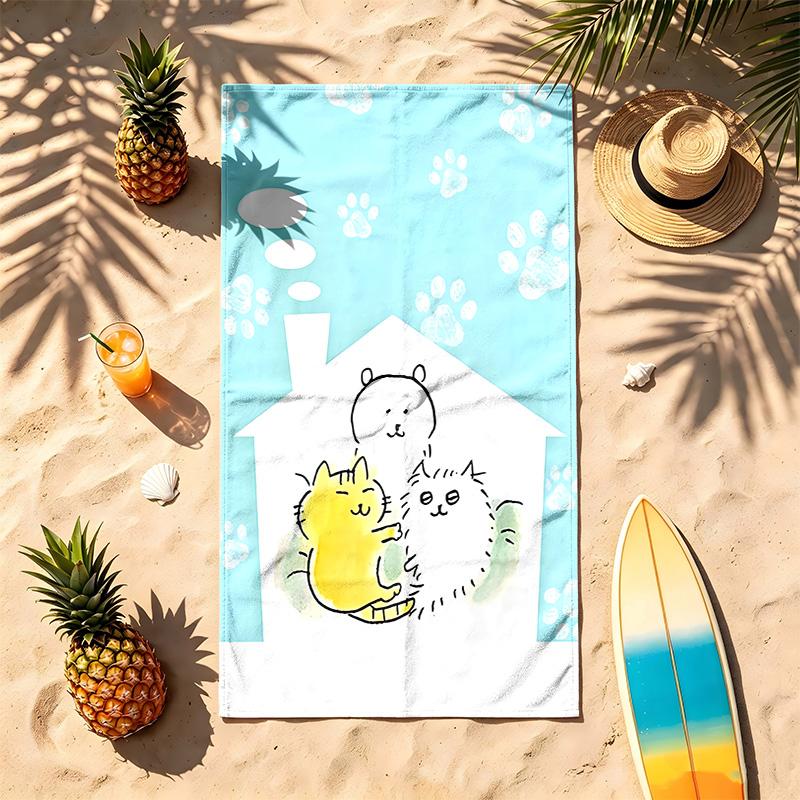 Joke Bear (19) Theme Beach Towel Sand Resistant Soft And Comfortable Suitable For The Pool Camping Yoga And Diving A Travel