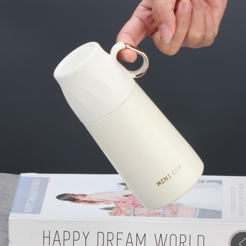 

304 Stainless Steel Thermal Cup Double Layer Leakproof Insulated Water Bottle Keeps Hot And Cold Drinks Coffee Mug Vacuum Flask 260ml белый