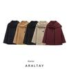 Araltay New Arrival Fashion Style Women's Clothing Fashion Blended Scarf Round Neck Long Sleeves Coat Outwear 2095141