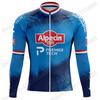 2026 Alpecin Deceuninck Set Maglia Ciclismo Francia Tour Abbigliamento Ciclismo Uomo Autunno Inverno Giacca Bici da Strada Salopette da Ciclismo