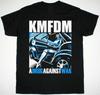 KMFDM A Drug Against War T-Shirt Uomo Donna Magliette Top Top Tee Manica Corta Cotone Nero Taglia dalla S alla 4XL