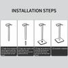 With Phone Stand Headset Holder Sturdy Earphone Mount Hanger Headphone Stand  Workstation