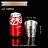 Korean Industrial Style 304 Stainless Steel Double-Walled Gold Beer Mug and Tea Cup