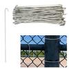 100Pcs Chain Link Fence Wire Ties Stainless Steel Heavy Duty Chain Link Fence Posts Rails Dog Kennel Repair Anti-Rust Fence Ties