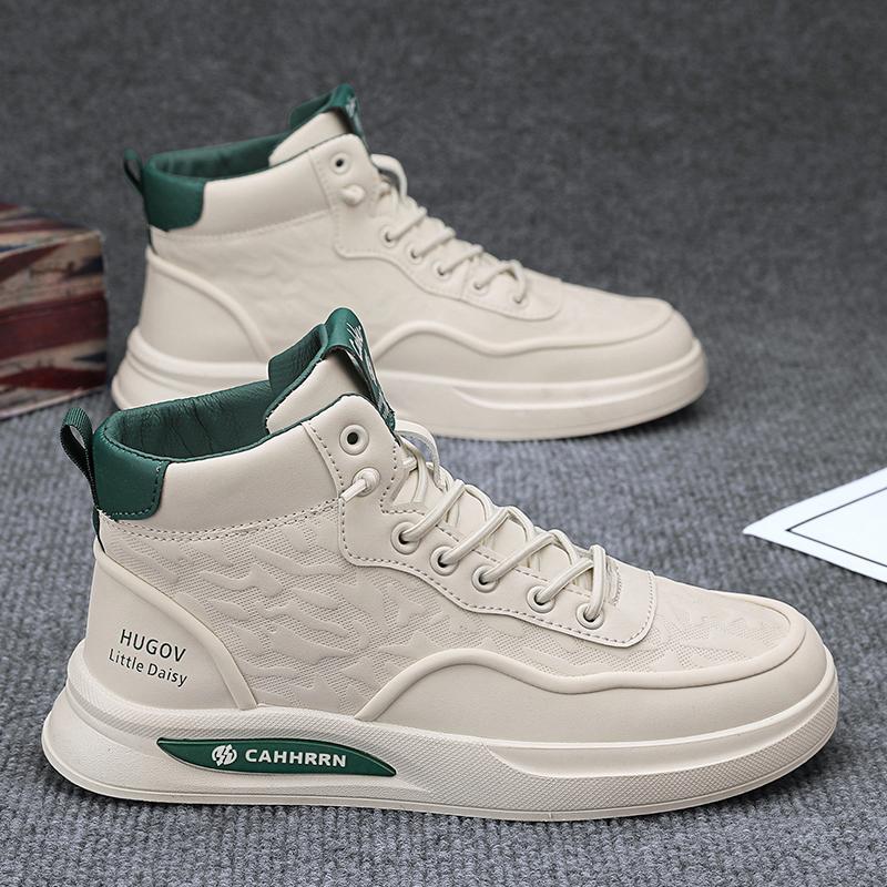 

Autumn new little white shoes men s casual platform trend versatile comfortable sports trendy shoes men s board shoes 44 м ята зелений колір