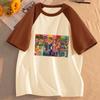 Jojo Bizarre Adventure Steel Ball Run Mädchen Anime Ästhetik Klassisch Trendiges T-Shirt Retro Grafik Digitale Popkultur Bunt
