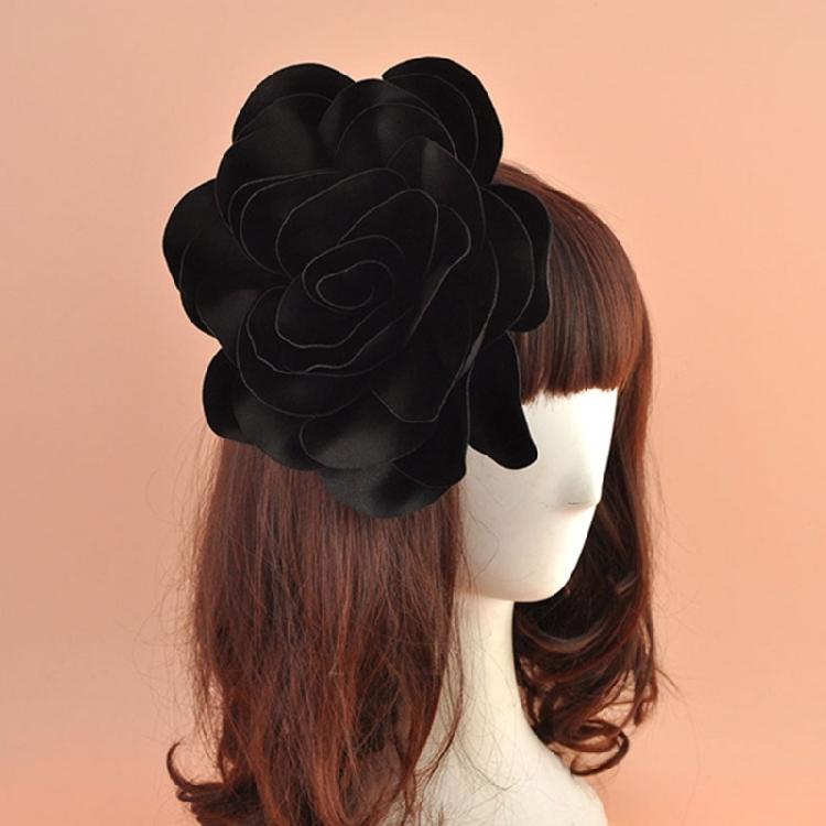 Handmade Big Flower Barrette Multicolor Flower Hair Accessories Studio Hairpin