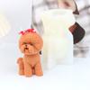 Animals Pet Teddy Puppy Silicone Candle Mold Dog Cat Bulldog Soap Ornament Handmade Scented Resin Plaster Mould