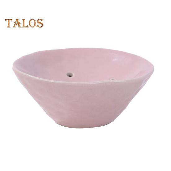 Ceramic Flower Frog Bowl Japanese Ikebana Vase Floral Arrangement Holder Desktop Flower Pot for Home Office Wedding Festivals