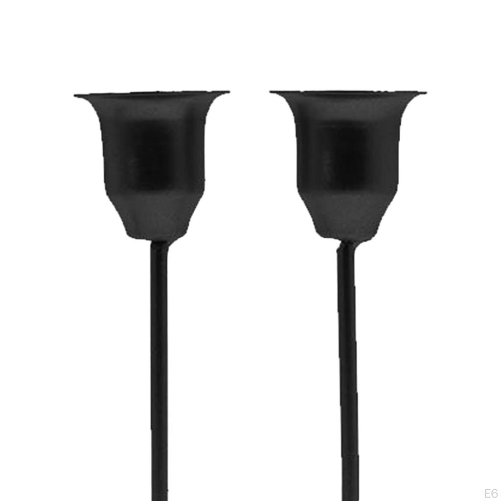 Candle Holder for Pillar Candles Decorative Stands 2 Arm Iron Ornament Candlestick