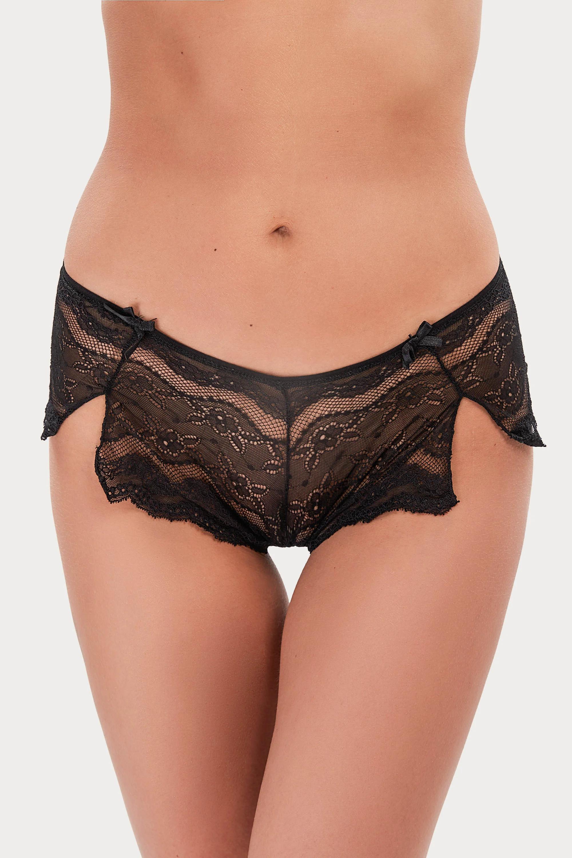 

Трусики-шортики Modin (80154) 4(L) прозорий колір чорний