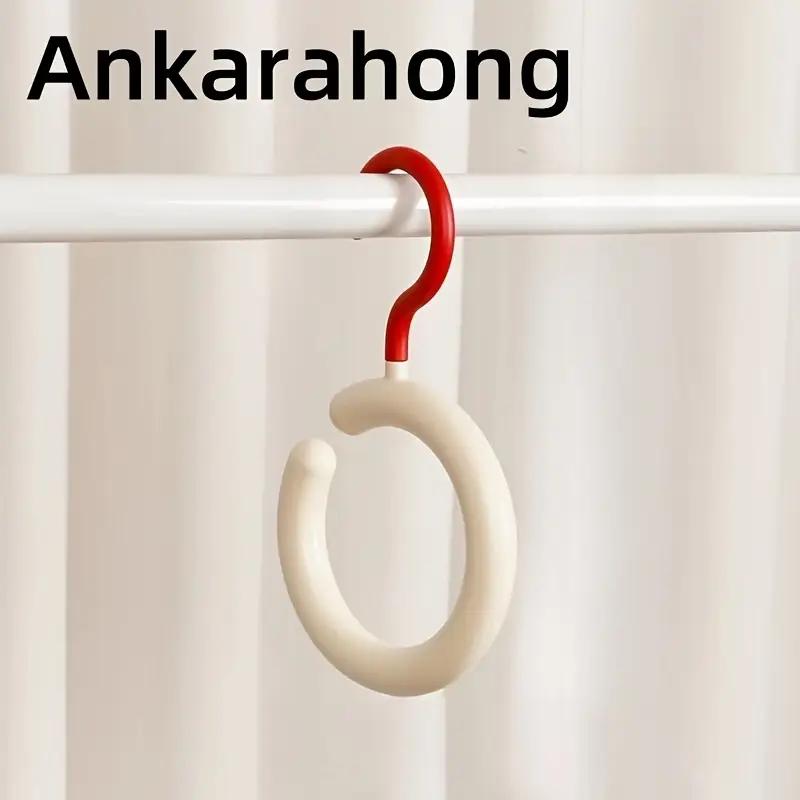 Dopamine Rotating Hook – Multi-Functional No-Drill Scarf, Hat, and Bag Organizer Rack