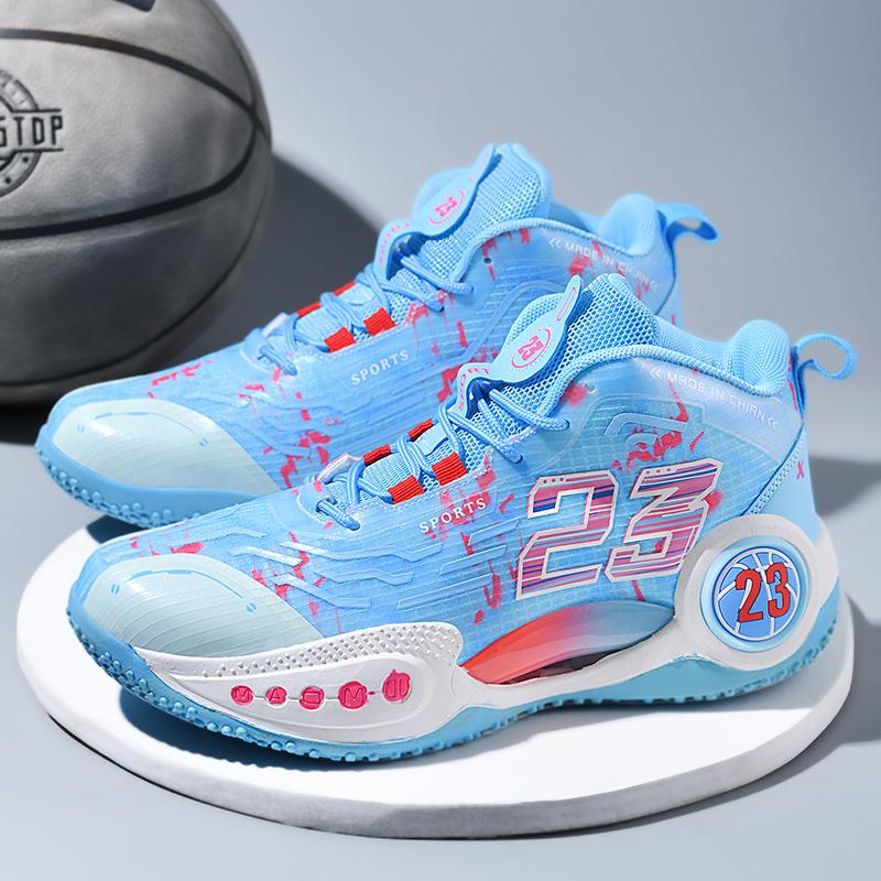 Modische Herren Damen Nachtleuchtende Basketballschuhe Frühling/Herbst High Top Mesh Paar Trainingsschuhe Leichtgewichtige Sport