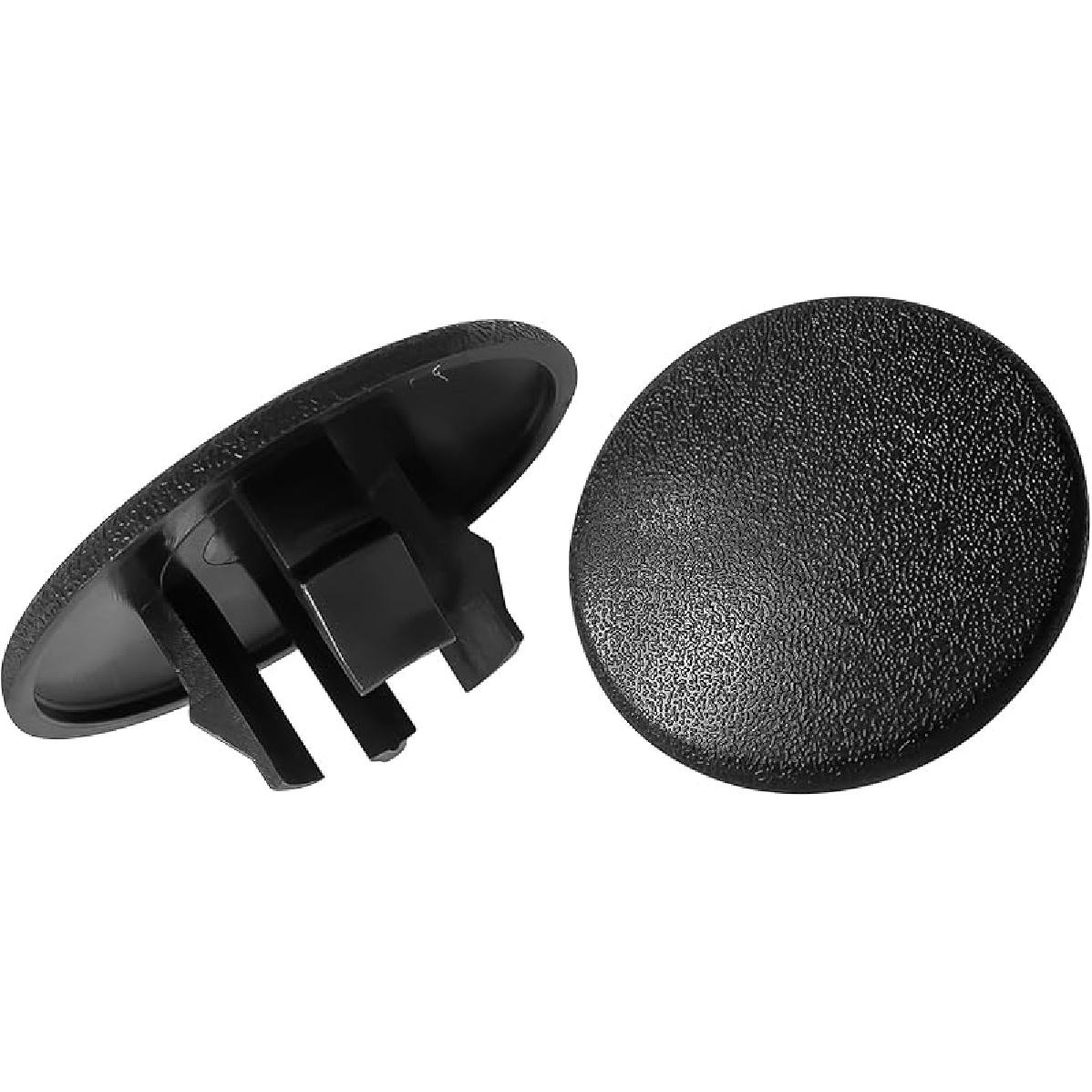 2PCS Armrest Cap Cover, Seat Cover Cap, Black Left or Right Rear Bucket Seats Arm Rest Handle Trim Bolts Compatible with Chevy Tahoe Escalade,