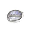 Classic design 925 sterling silver women's ring natural octagonal iolite real gemstones fine jewelry for Anniversary party gifts