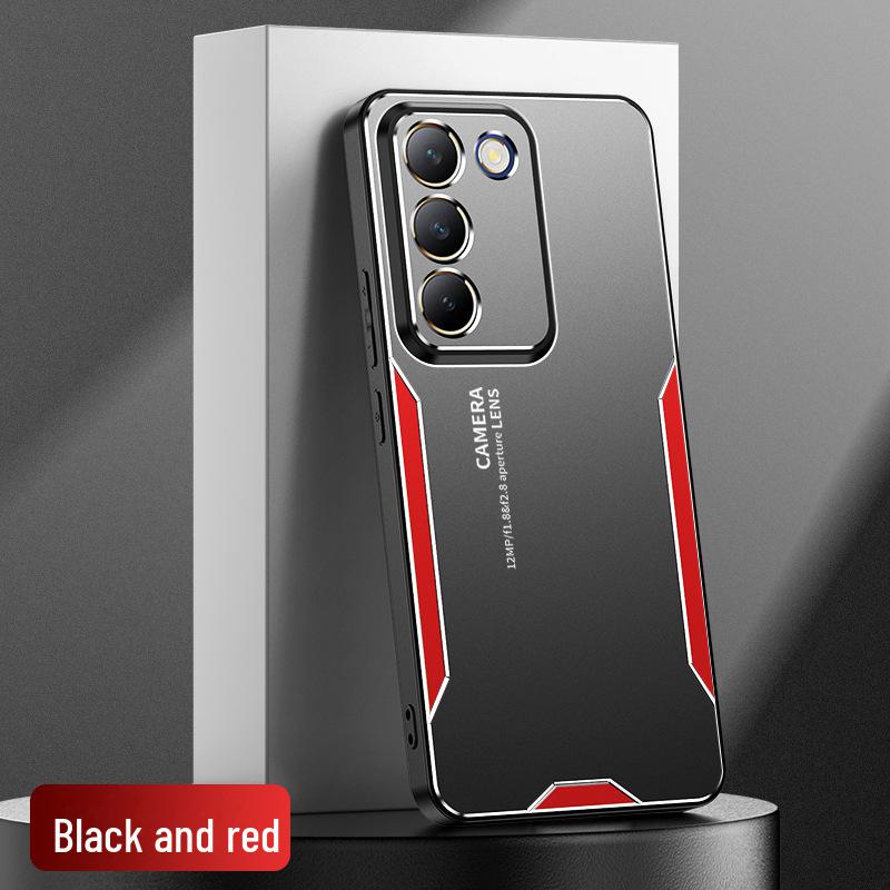 Robuste Metall-Y200e-All-Inclusive-Objektiv-Handyhülle für Vivo Y100 indonesische Version. Fallschutz und Hartschalendesign.