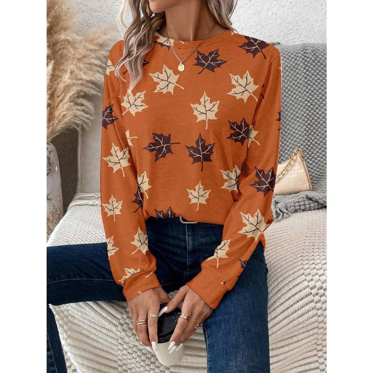 

Женские толстовки с круглым вырезом, 3D-принтом с растительным цветочным узором, модные, повседневные, с длинным рукавом 6XL