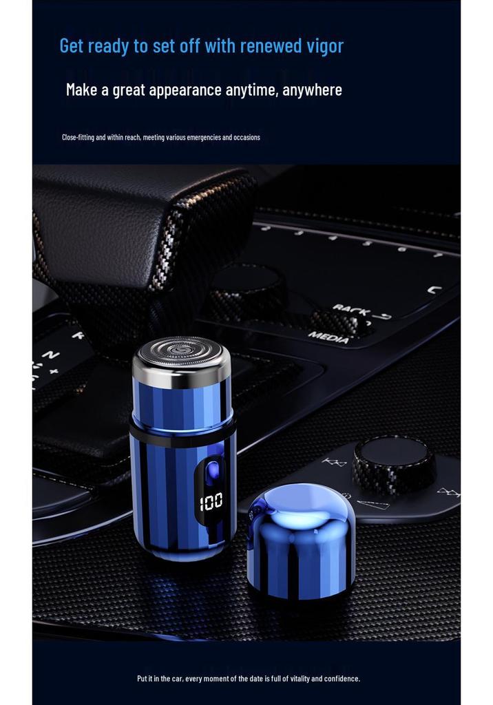 Portable Mini Electric Shaver: Upgraded Washable Digital Display for Men