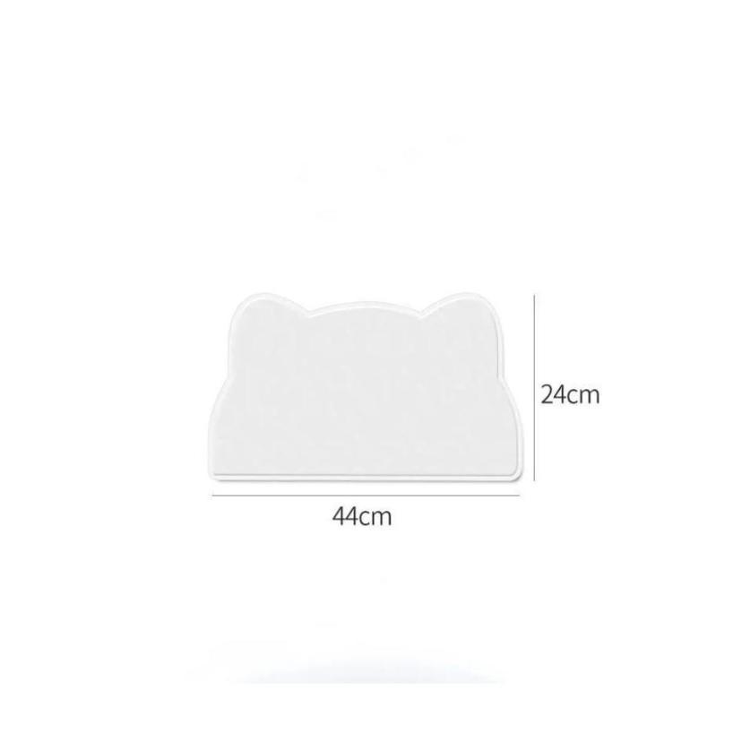 1 Pcs Cat And Dog Meal Mat Pet Silicone Mat Cat Head Type Easy To Clean Anti Overflow Waterproof And Anti Slip Mat