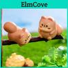 Adorable Forest Squirrel Resin Figurine For Creative Miniature Garden Decor
