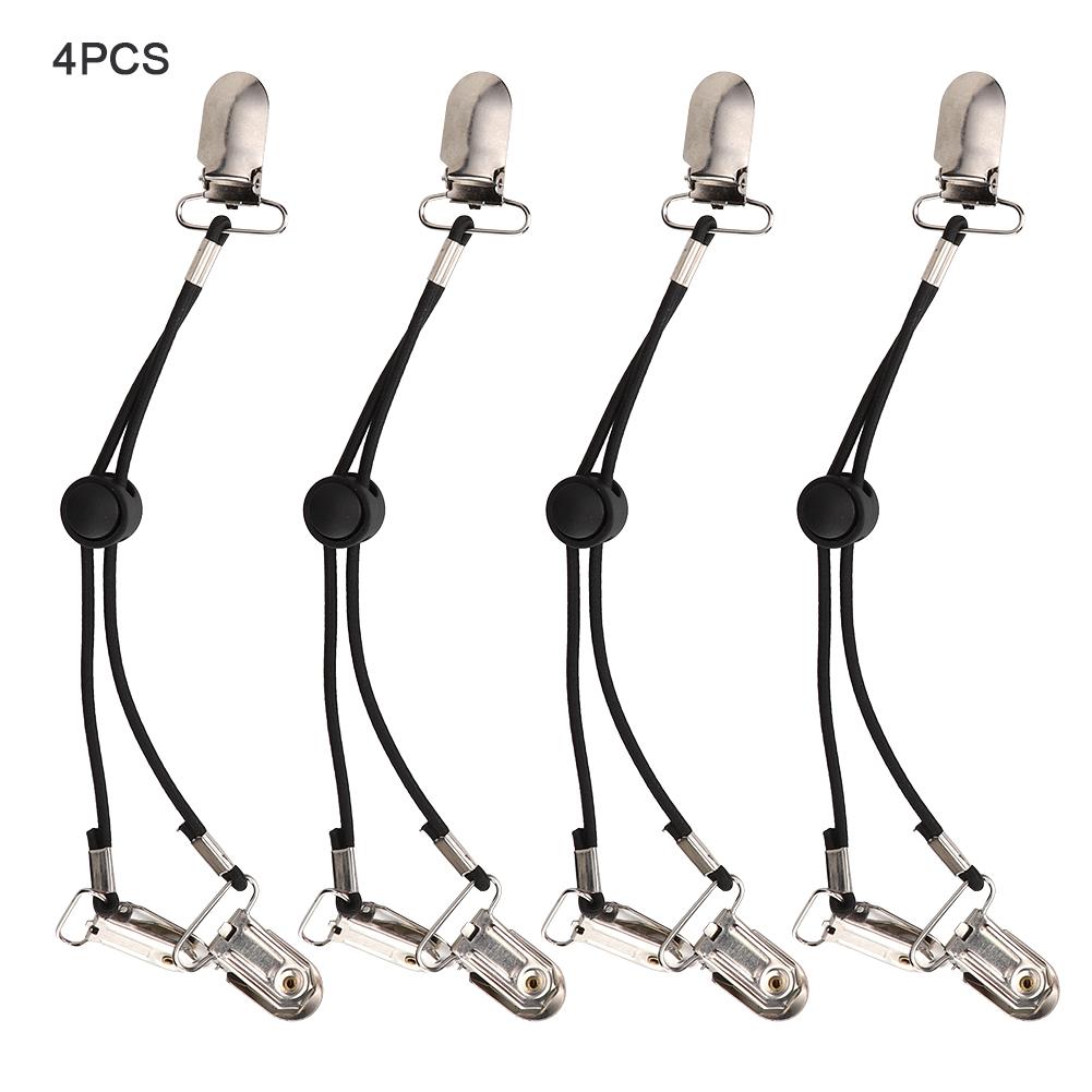 

Multifunction Adjustable Bed Sheet Clips Fasteners Suspender Clip on Holders Grippers Straps(Black ) чорний