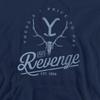 Yellowstone Mens Revenge Skull Hoodie