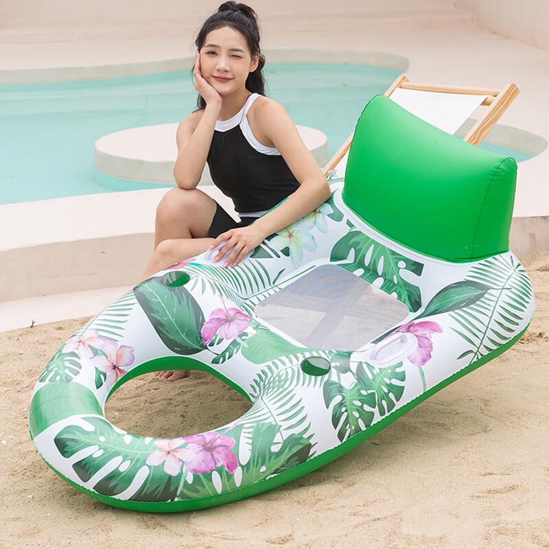 Inflatable Black Whale Water Hammock