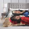 Kpop Babymonsters Group Blanket Velvet Spring Autumn   Multifunction Soft Throw Blanket for Home Office Bedspreads