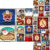 Charming Christmas Shower Curtain With Hooks Showcasing Santa Claus And Snowman For Your Bathroom