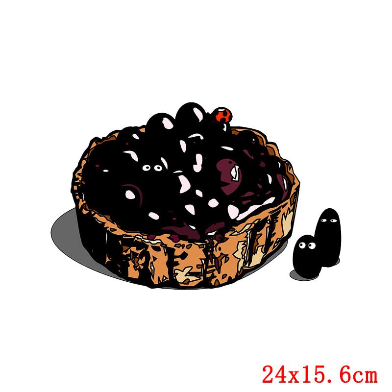Cartoon Food Patch Iron On Transfer For Clothing Fruit Thermal Transfer For Clothes Vinyl Applique Thermo Sticker On Clothes DIY