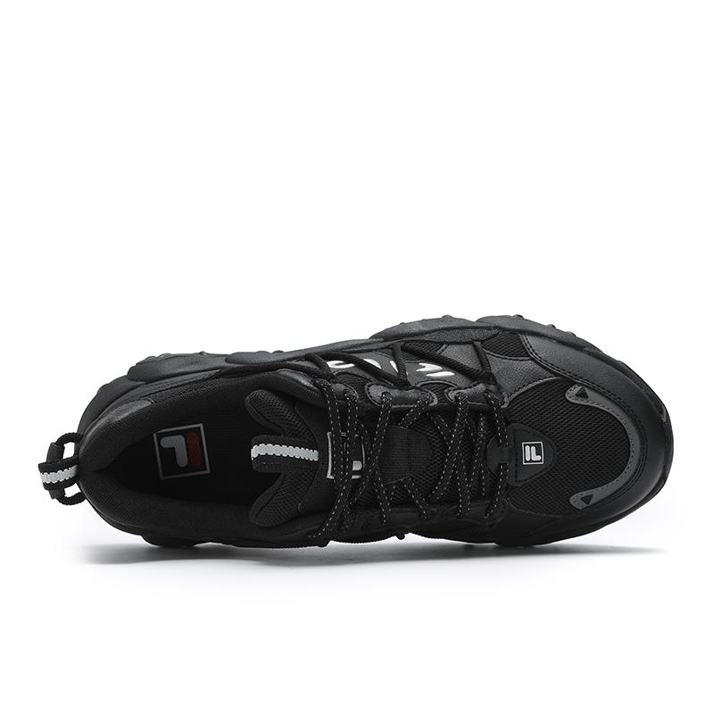 New FILA Slip Resistant Low Top Casual Shoes Men's Black F12M512103FBK