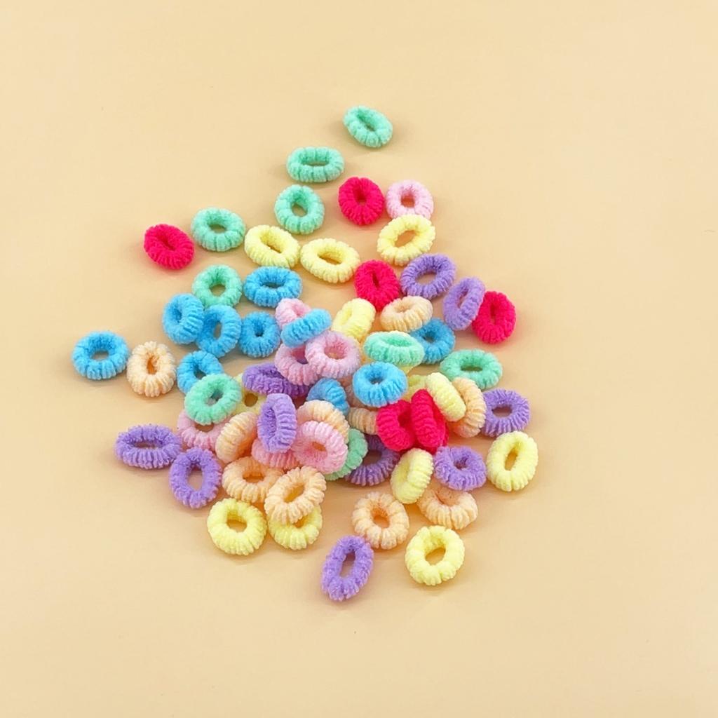 Children's Elastic Band Hair Clip Combination Set, Baby Hair Circle, Girl's Edge Clip Hair Accessory, Baby Princess Hair Rope.