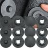Tappetino per Auto Nero Antiscivolo Fissaggi Presa Doppia Strato Clip Fisse Set Morsetti Fissaggio Tappeto Fibbia Fissaggio Accessori Auto