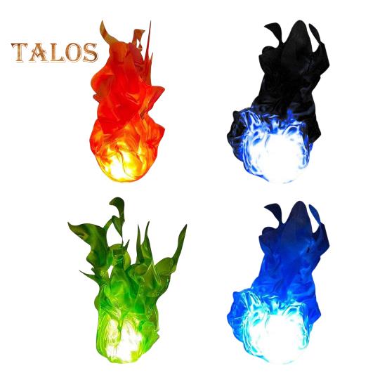 Halloween Floating Fireball Artificial Fake Flame Floating LED Ball Prop Illuminated Fireball Decor Halloween Decoration