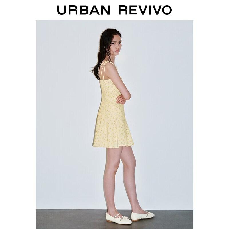 UR Women s Sweet Floral Print Mini Dress S